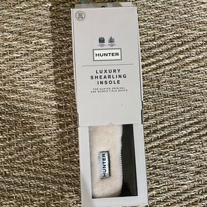 Hunter luxury shearling insoles size 8